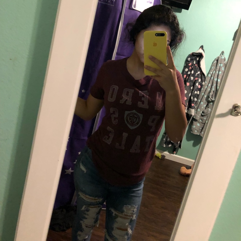 maroon areopostale tes